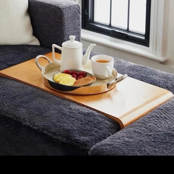 NEW LOVESAC Sactionals Table Tray Hickory Honey Blond Wood 31 x15.5 x 8 - Picture 3 of 3